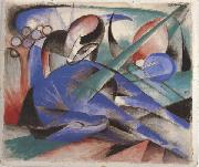 Franz Marc Horse Asleep (mk34) oil painting reproduction